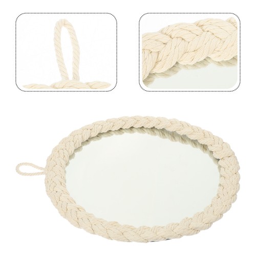 White macrame wall hanging - wall,