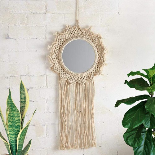 Bohemian style hanging mirror - bohemian,