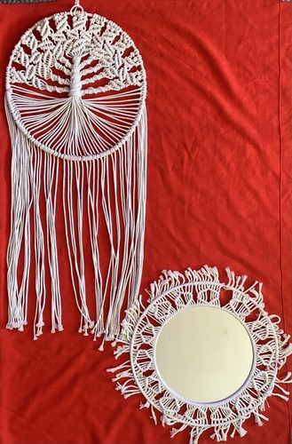 Handmade macrame large - macrame, 16"