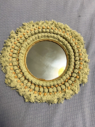 Boho handmade macrame - boho, round